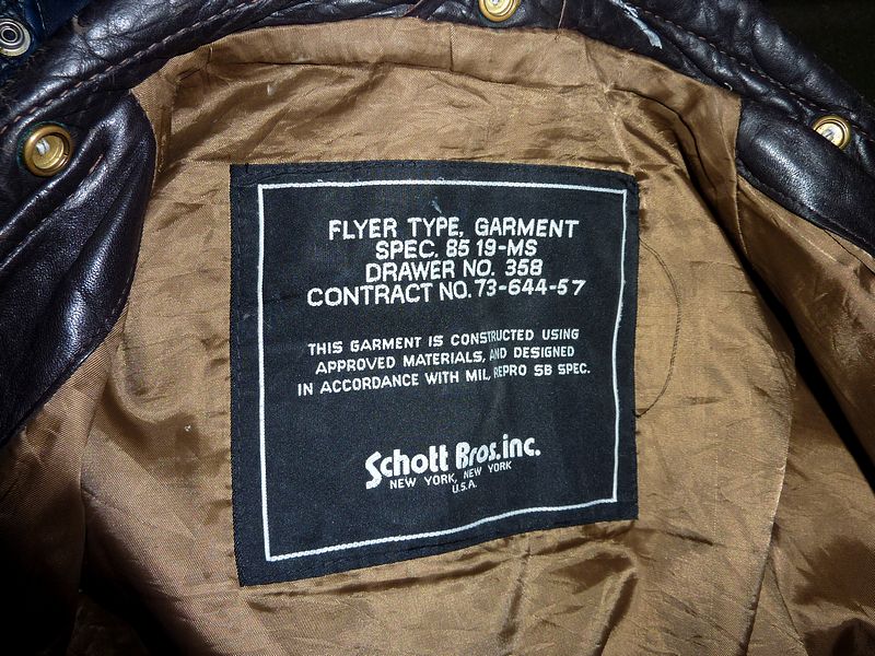 Schott Bros Brown/Black Leather Jacket - Classic Super BikesClassic ...